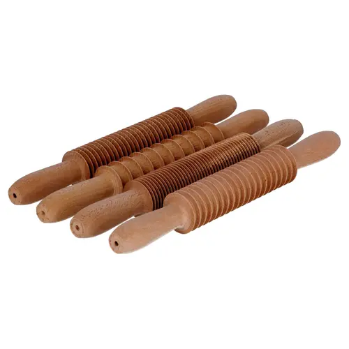 Set 4 facalete pentru paste, lemn de fag, 32 cm - Zokura TPKITMATTARELLI