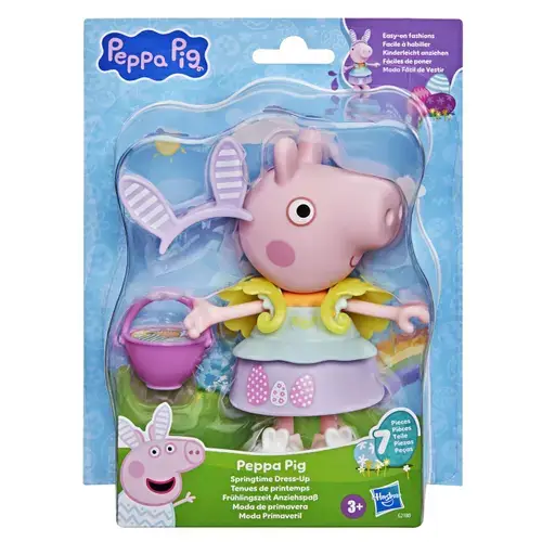 Set de joaca Peppa pig tinuta de primavara, accesorii, 15cm