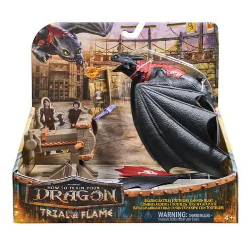 Set de joaca Spin Master  Cum sa iti dresezi dragonul - Tunul aprins si dragonul Toothless