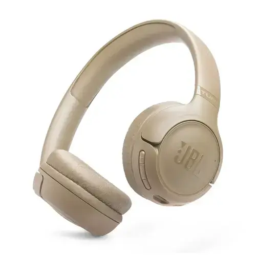 Casti On-Ear JBL Tune 530BT, Wireless, Bluetooth 6.0, 2 microfoane, Multipoint, Autonomie pana la 76 ore, Bej