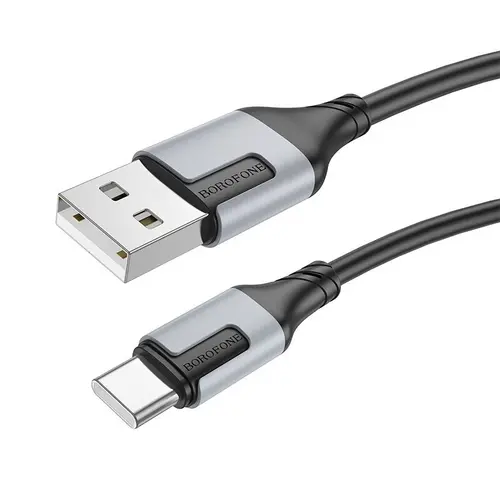 Cablu alimentare si date Borofone BX101, Fast Charging, USB la USB Type-C 3A, 1m, Negru