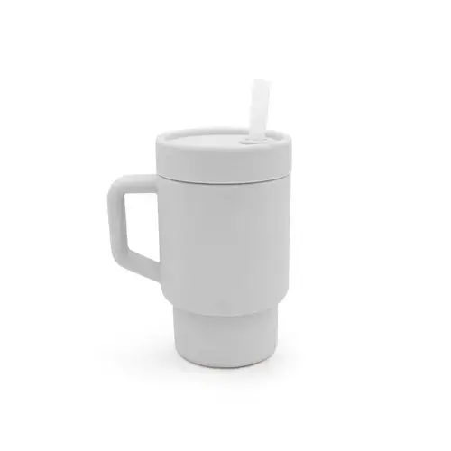 Cana de silicon cu pai Melii, Gri