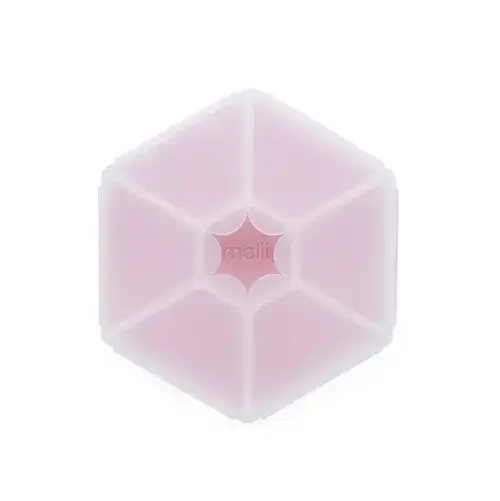 Cutie snack hexagon Melii, 6 compartmente, Roz
