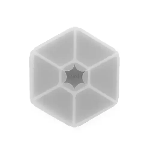 Cutie snack hexagon Melii, 6 compartmente, Gri