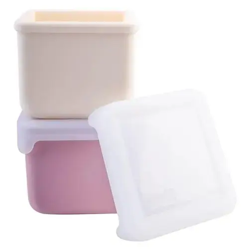 Set 2 recipiente de depozitare Melii, silicon, 236ml