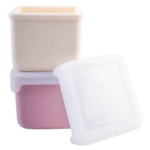 Set 2 recipiente de depozitare Melii, silicon, 236ml