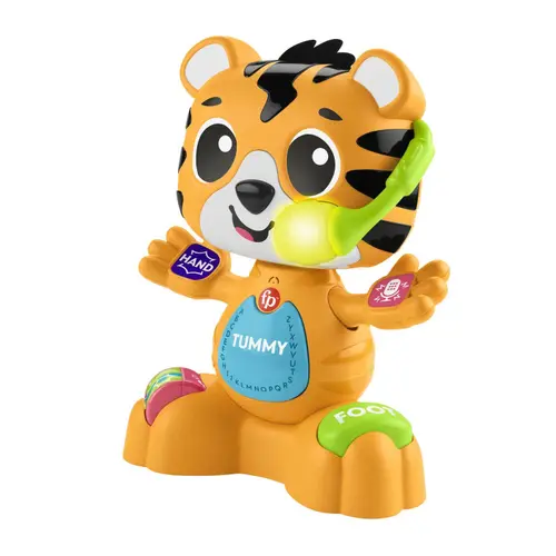 Jucarie interactiva Mattel, Tigrul interactiv, sunete și melodii, multicolor, 9 luni+