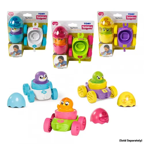 Masinute de curse cu oua colorate TOMY T73088
