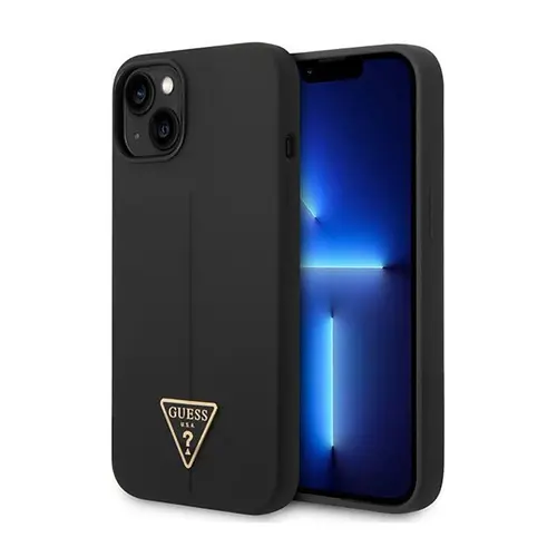 Husa de protectie Guess pentru Apple iPhone 14 Plus, Silicon, Negru