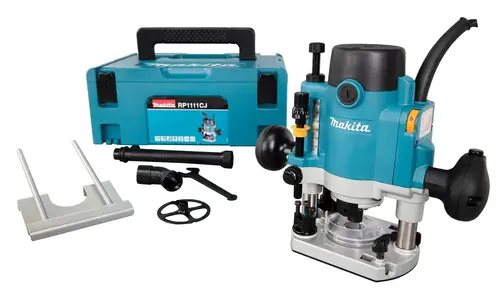 Masina de frezat Makita RP1111CJ, 1100W, 0-57mm adancime, in valiza