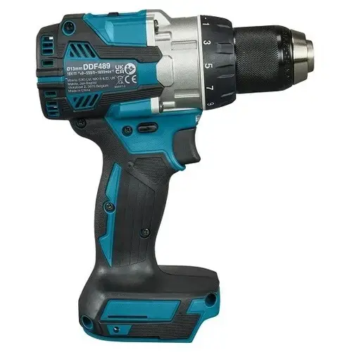 Masina de gaurit si insurubat Makita DDF489Z, 18V, 2 viteze, fara acumulatori si incarcator, Albastru