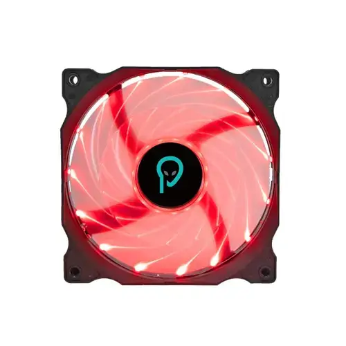 Ventilator Spacer PC Silent 120x120x25 mm SPFC-120-3P-RD, rulment hydraulic, 34CFM, conector 3-pin, led rosu