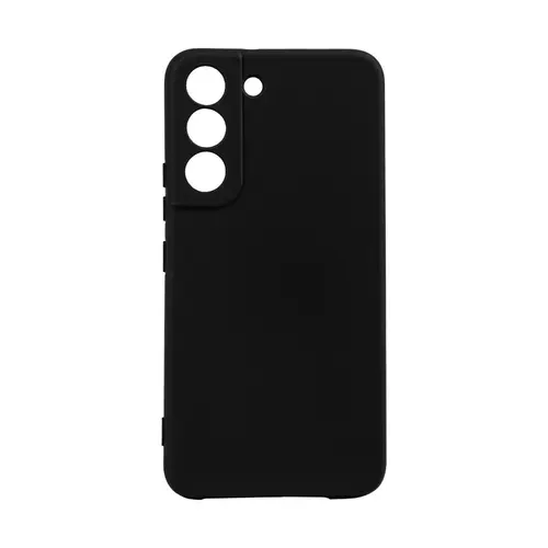 Husa de protectie Spacer pentru Samsung Galaxy S22, material flexibil silicon si interior cu microfibra, Negru
