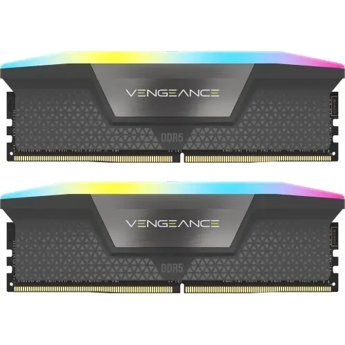 Memorii Corsair Vengeance RGB Black Intel XMP 3.0, 96GB, DDR5-6000MHz, CL30, Dual Channel