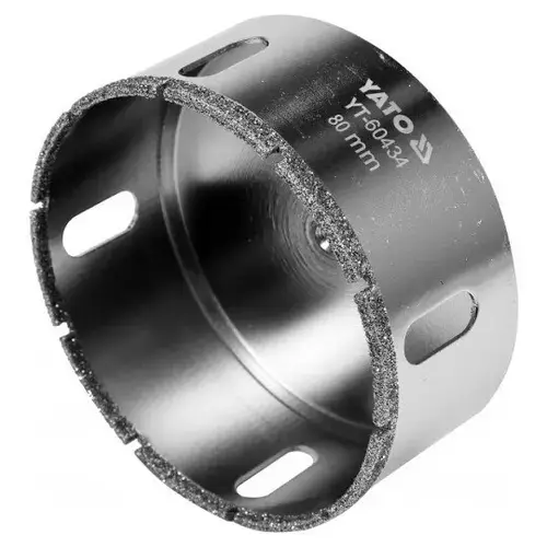 Carota diamantata Yato 80 mm pentru placi ceramice