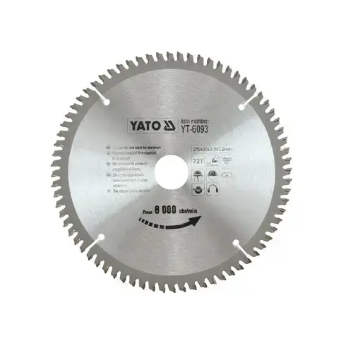 Disc circular Wolfram pt aluminiu 300X30X100MM Yato YT-6097