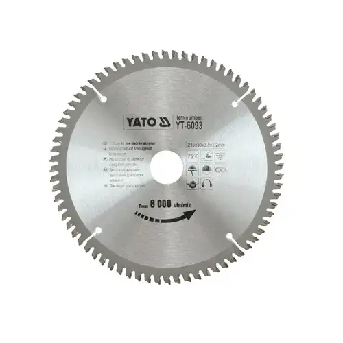 Disc fierastrau circular wolfram pt aluminiu 350X30X100 Yato YT-6099