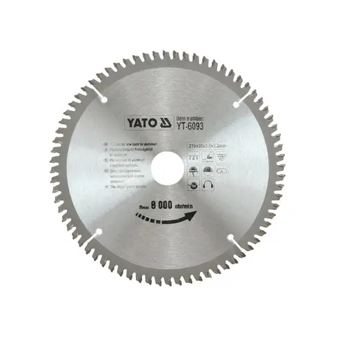 Disc fierastrau circular wolfram pt aluminiu 350X30X100 Yato YT-6099