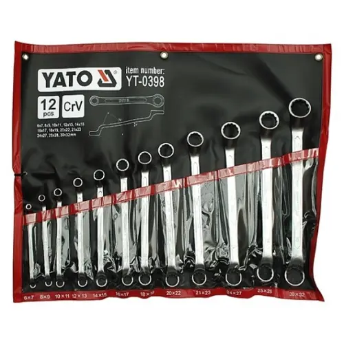 Set chei inelare cu cot Yato YT-0398, 6-32mm, 12 piese