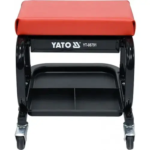 Taburet pentru atelier cu sertar Yato 440x360x390mm 150kg
