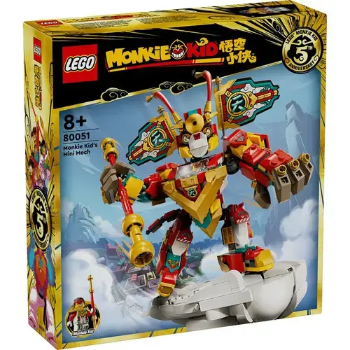 LEGO Monkie Kid Minirobotul Lui Monkie Kid 80051, 556 piese