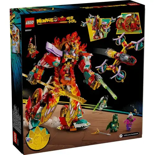 LEGO Monkie Kid Robotul cu inel de foc al lui Nezha 80057, 1163 piese