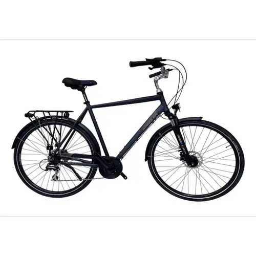 Bicicleta oras KREIDLER Raise K1273, cadru aluminiu XL 23.5inch, roti 28inch, manete secventiale, frane hidraulice, 7 viteze, Negru
