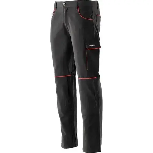 Pantaloni de munca, Yato, Bumbac, Negru, L