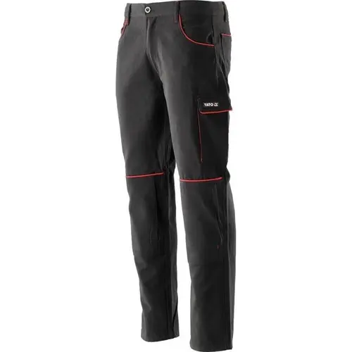 Pantaloni de munca, Yato, Bumbac, Negru, L