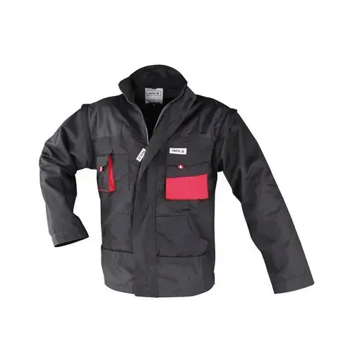 Jacheta de lucru Yato YT-8024, marimea 2XL, maneci detasabile, Negru