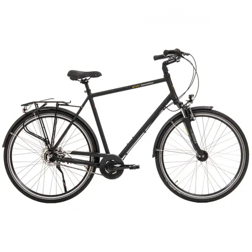 Bicicleta Oras Kieler 1219, roti 28 inch, cadru XL 600 mm, 7 viteze, Frane V-Brake, Negru