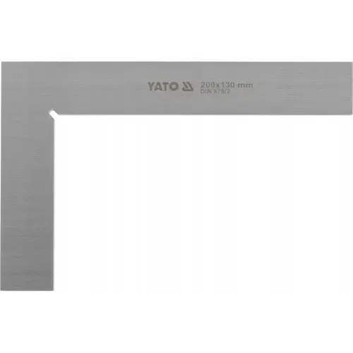 Echer dulgherie Yato YT-70753, 200x130mm, clasa II, 90 grade, otel carbon