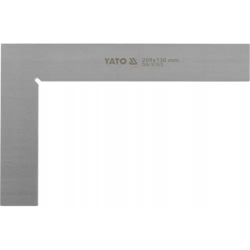 Echer dulgherie Yato YT-70753, 200x130mm, clasa II, 90 grade, otel carbon