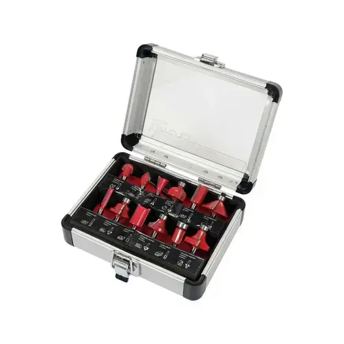 Set 12 freze pentru lemn Yato YT-68006, 6mm, Rosu