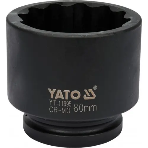 Cheie tubulara de impact bihexagonala 1inchX 80mm Yato YT-11995