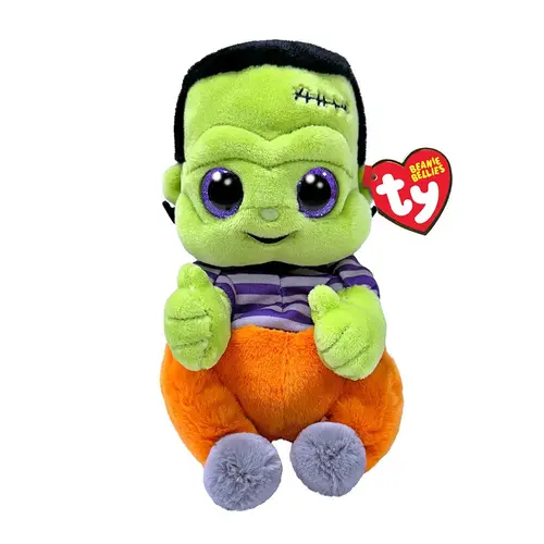 Jucarie de plus TY Beanie Bellies Victor Monstrul Frankenstein, 15cm