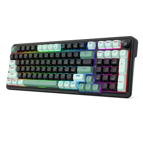 Tastatura gaming mecanica Redragon Eisa Magnetic, USB, iluminare RGB, Layout US, Negru