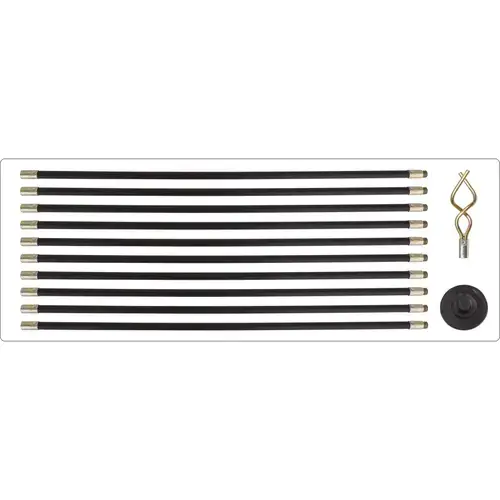 Set tije curatare scurgere Yato YT-24980, 10x92cm, Negru