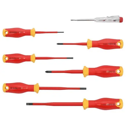 Set surubelnite izolate YATO YT-282681, 7 piese, Philips, 1000 V, dimensiuni variate