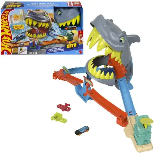 Set de joaca Hot Wheels City - Shark Chomp Beach