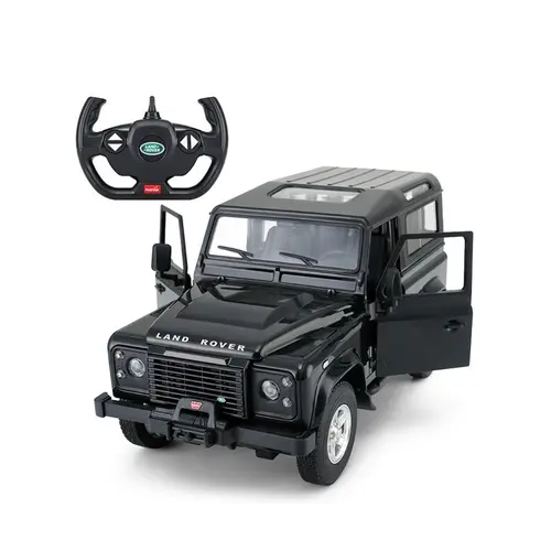 Masinuta Rastar RC - Land Rover Defender, 1:14, Negru