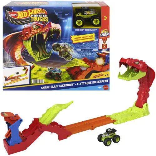 Set de joaca Hot Wheels Monster Truck - Snake Slam Takedown