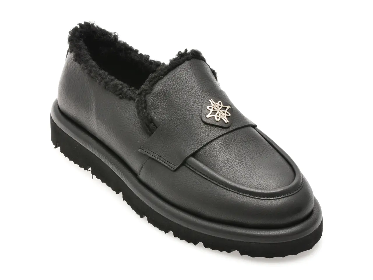 Mocasini EPICA negri, 3642607, din piele naturala