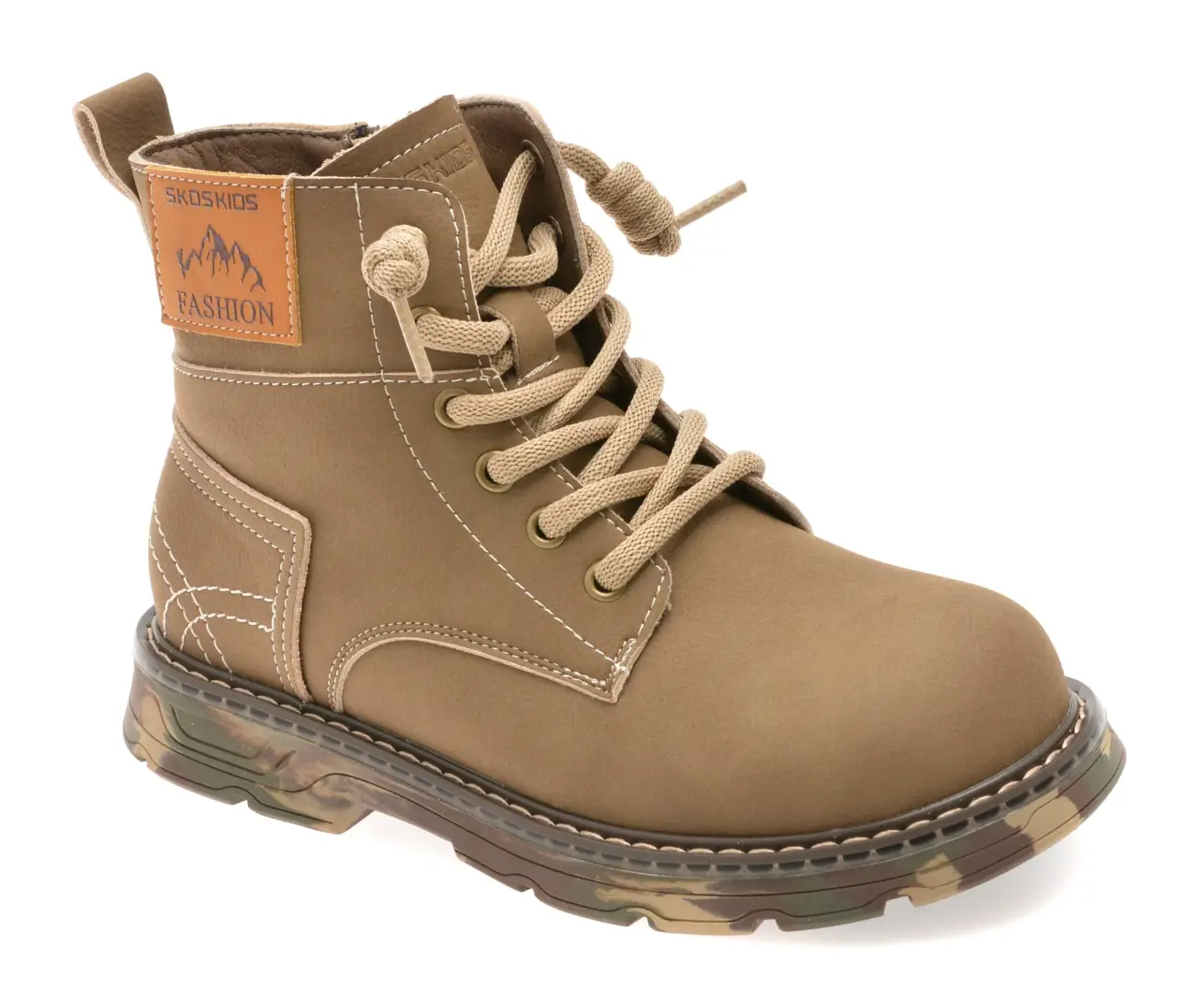 Ghete SELECTION KIDS maro, 532203, din piele naturala