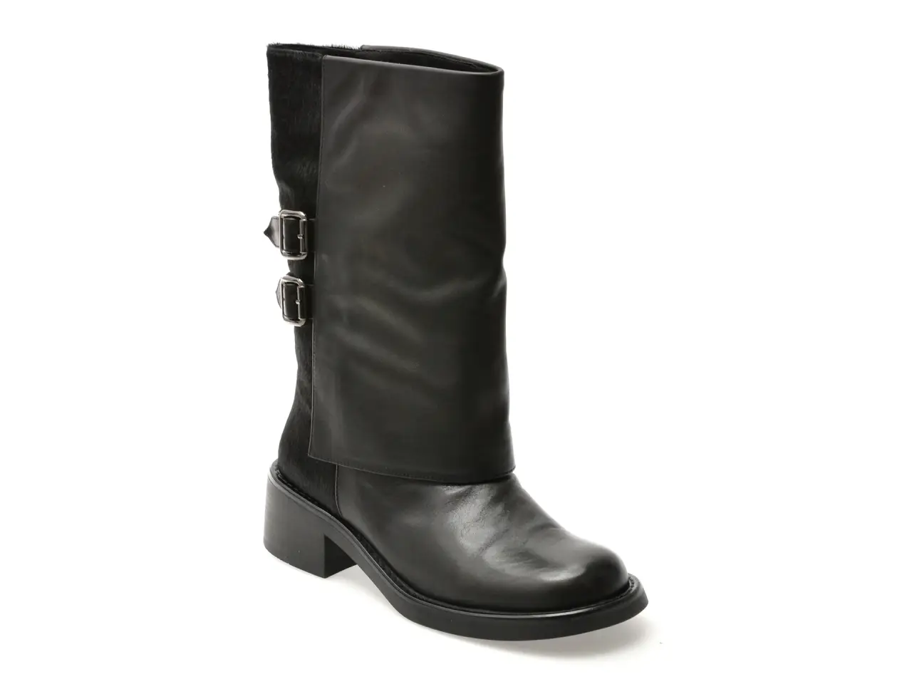 Cizme ALDO negre, W612D, din piele naturala
