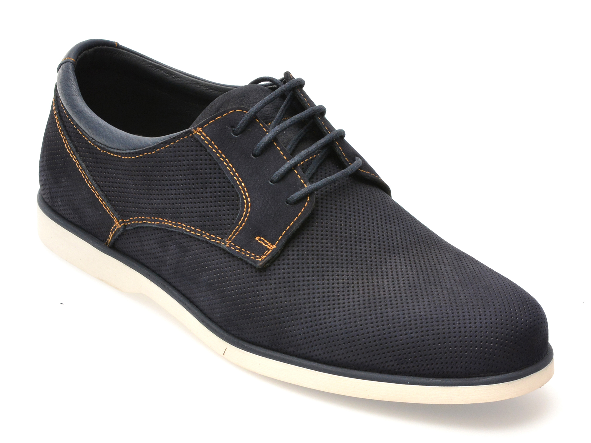Pantofi OTTER bleumarin, 1099, din nabuc