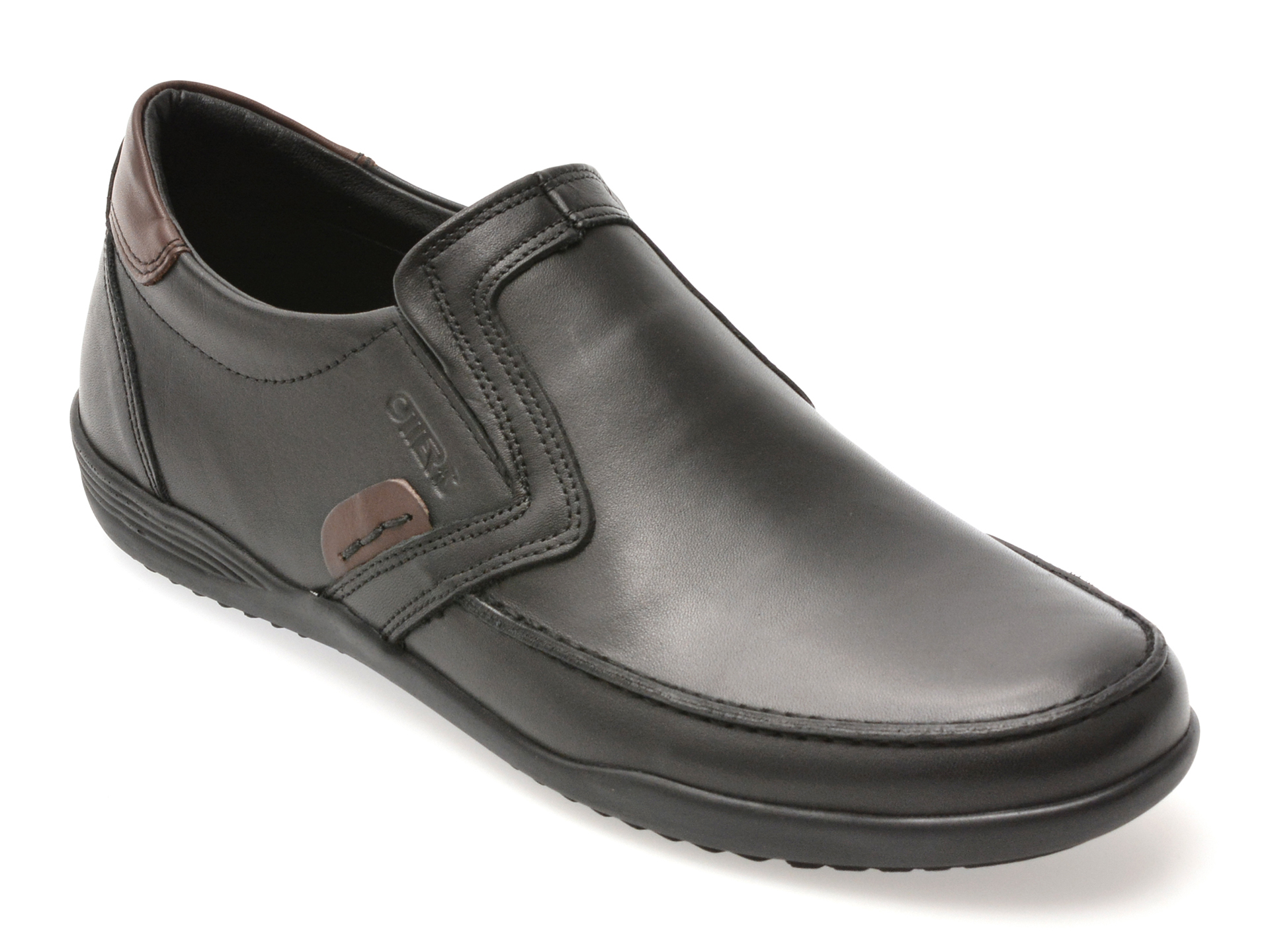 Pantofi OTTER negri, 220, din piele naturala