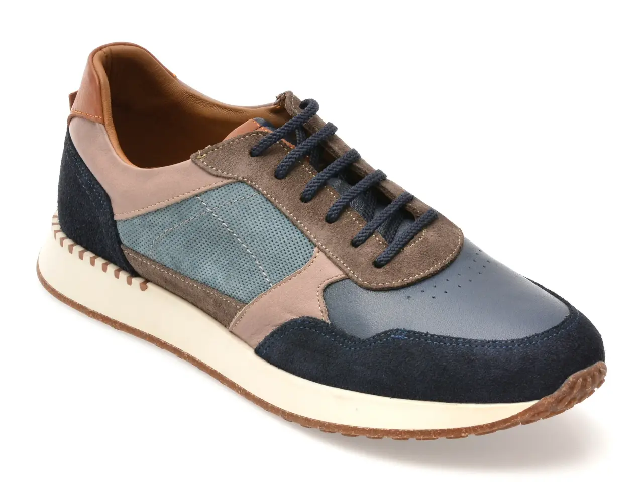 Pantofi sport BITE THE BULLET bleumarin, 31352, din piele naturala