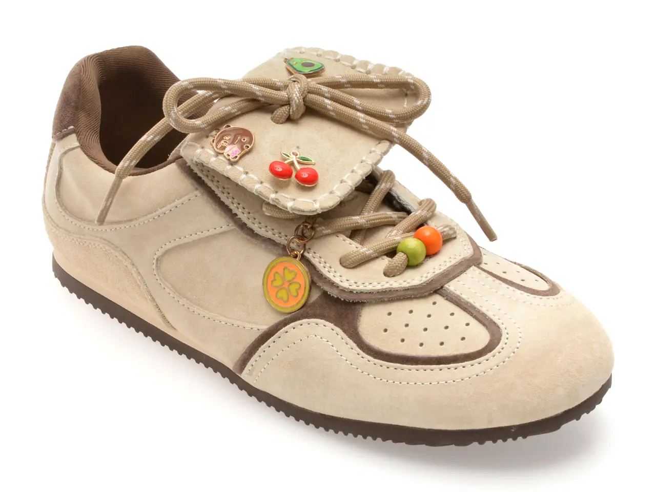 Pantofi sport GRYXX bej, A903, din nabuc