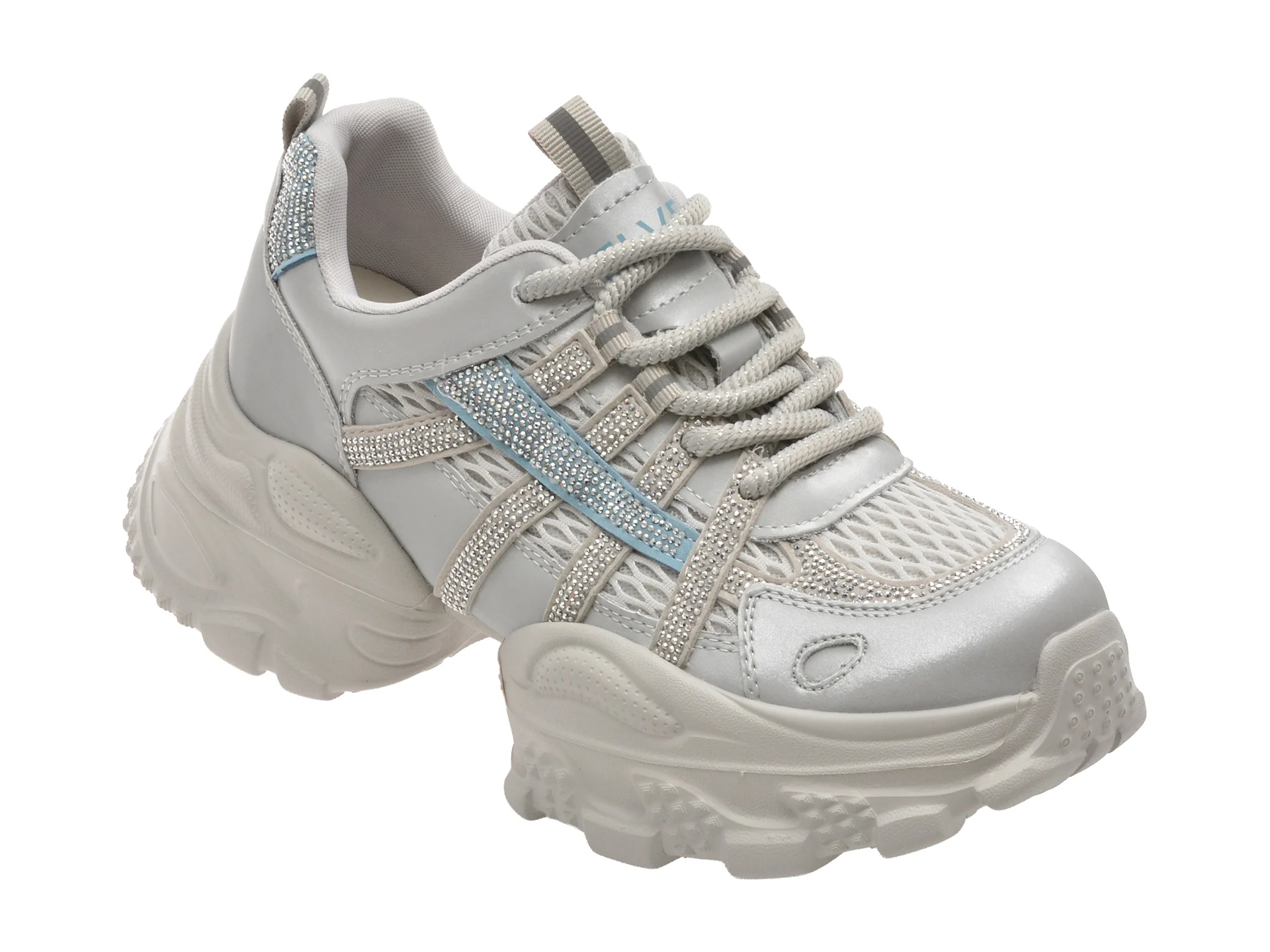 Pantofi sport FLAVIA PASSINI albastri, 2056, din material textil si piele naturala si piele naturala